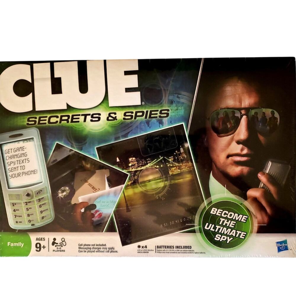 2009 Clue Secrets & Spies Board Game New Sealed in Box
